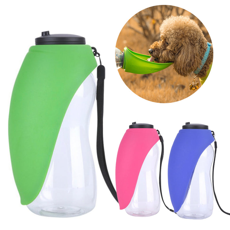 Portable Dog Water Bottle - Pet Feeding Dispenser - Locust