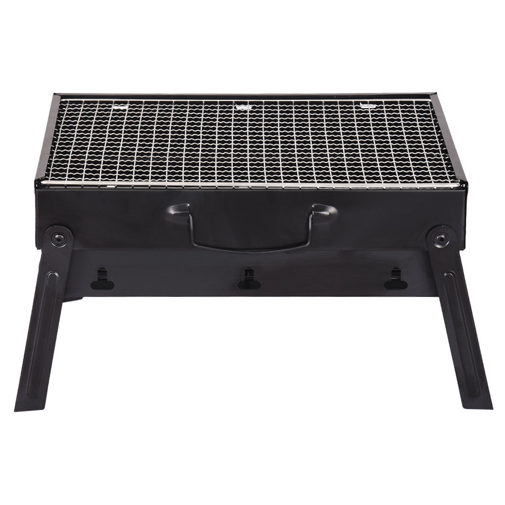 BBQ Charcoal Grill Folding Portable Lightweight Barbecue Camping Hiking Picnics - Locust